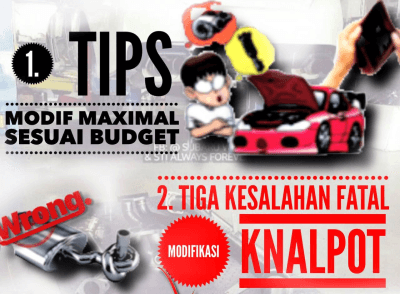 Tips Newbie Sampai EXPERT : MODIFIKASI MESIN BALAP PEMECAH REKOR